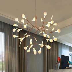 Nordic style living room firefly chandelier post-modern minimalist bedroom dining room personalized creative art branch lamps Nordic style living room firefly chandelier post-modern minimalist bedroom dining room personalized creative art branch lamps