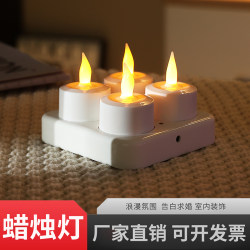 Woruis Led Electronic Candle Lamp for Worship, Smokeless and Odorless, for Home Use, Offering a Realistic Atmosphere, Rechargeable, Remote-Controlled Woruis Led Electronic Candle Lamp for Worship, Smokeless and Odorless, for Home Use, Offering a Realistic Atmosphere, Rechargeable, Remote-Controlled