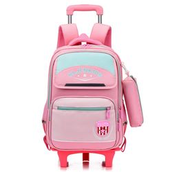 Children's Trolley School Bag Boys Grades 1-3-6 New Large Capacity Waterproof Folding Drag Backpack for Climbing Stairs 6 Children's Trolley School Bag Boys Grades 1-3-6 New Large Capacity Waterproof Folding Drag Backpack for Climbing Stairs 6