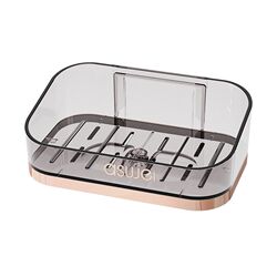 New drain soap box bathroom soap rack bathroom wall-mounted double-layer soap box punch-free storage rack New drain soap box bathroom soap rack bathroom wall-mounted double-layer soap box punch-free storage rack