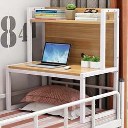 Bed laptop table, bedroom dormitory upper bunk bedside storage rack storage and organization desk bookshelf integrated Bed laptop table, bedroom dormitory upper bunk bedside storage rack storage and organization desk bookshelf integrated