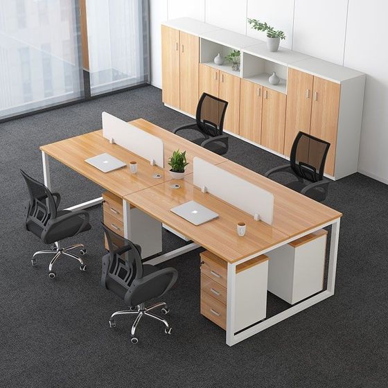 Staff desk six-person staff computer desk chair combination office furniture screen station office desk factory factory Staff desk six-person staff computer desk chair combination office furniture screen station office desk factory factory