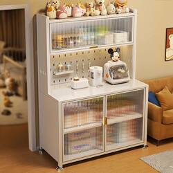 Kitchen baby feeding counter storage cabinet baby supplies storage rack floor-standing multi-layer large capacity storage cabinet Kitchen baby feeding counter storage cabinet baby supplies storage rack floor-standing multi-layer large capacity storage cabinet