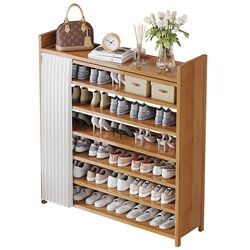 Multifunctional shoe rack shoe cabinet simple household multi-layer entrance cabinet economical shoe rack wall-mounted storage artifact Multifunctional shoe rack shoe cabinet simple household multi-layer entrance cabinet economical shoe rack wall-mounted storage artifact