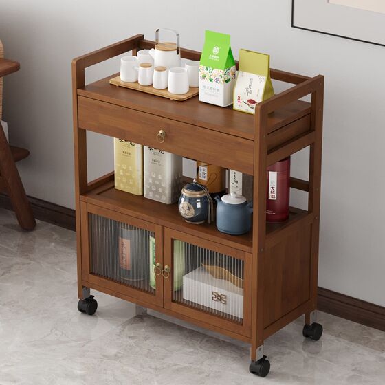 Tea table, household small tea table, movable trolley with wheels, tea table, sofa side tea rack X multi-functional storage
Tea table, household small tea table, movable trolley with wheels, tea table, sofa side tea rack X multi-functional storage