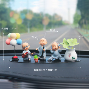 Creative car decoration band small monk car decoration supplies medium console interior car interior jewelry car aromatherapy men and women Creative car decoration band small monk car decoration supplies medium console interior car interior jewelry car aromatherapy men and women