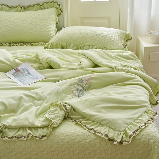 Class A knitted cotton bed cover summer cool quilt four-piece set summer machine washable air conditioner thin quilt princess style
Class A knitted cotton bed cover summer cool quilt four-piece set summer machine washable air conditioner thin quilt princess style
