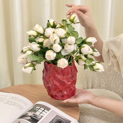 Bouquet shaped vase New arrival ceramic vase Fancy flower arrangement ornaments ins style Hit Style water cultivation vase Bouquet shaped vase New arrival ceramic vase Fancy flower arrangement ornaments ins style Hit Style water cultivation vase