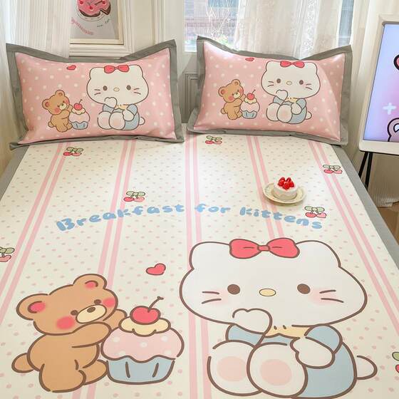 Good night Cat Friends Ice Silk Cool Mat Class A Summer Soft Cool Mat Student Dormitory Single Machine-washable Bedding Products
Good night Cat Friends Ice Silk Cool Mat Class A Summer Soft Cool Mat Student Dormitory Single Machine-washable Bedding Products