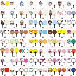 Advertising fan customization free design corporate promotion enrollment folding plastic cartoon size round fan with printable logo Advertising fan customization free design corporate promotion enrollment folding plastic cartoon size round fan with printable logo