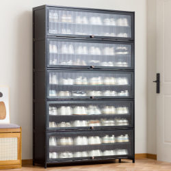Multi-layer shoe rack dustproof narrow bamboo cabinet Multi-layer shoe rack dustproof narrow bamboo cabinet