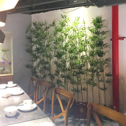 Simulated bamboo green plants indoor and outdoor balcony decoration landscaping artificial large potted courtyard fake bamboo partition retaining wall Simulated bamboo green plants indoor and outdoor balcony decoration landscaping artificial large potted courtyard fake bamboo partition retaining wall