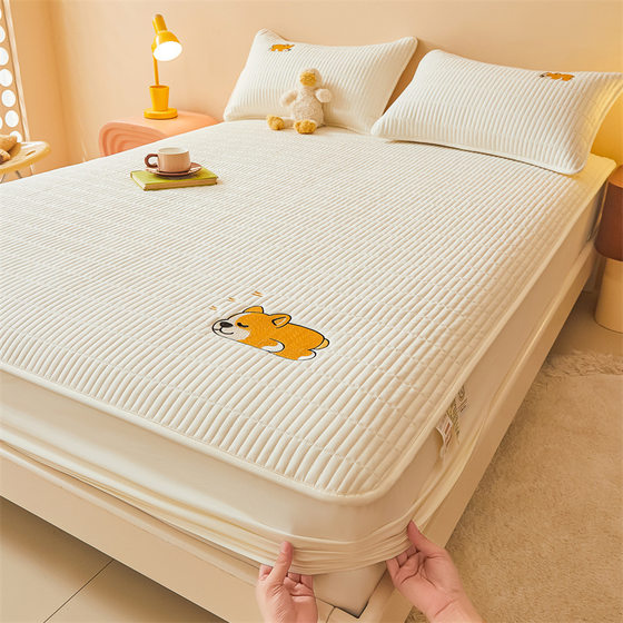 Cartoon embroidered cotton mattress three-piece set A single bed cover household Simmons mattress protective cover Nantong
Cartoon embroidered cotton mattress three-piece set A single bed cover household Simmons mattress protective cover Nantong