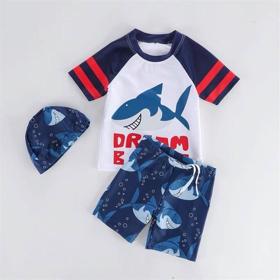 Children's boys swimsuit cartoon shark swimsuit shorts short sleeves anti-sun student swimsuit beach hot spring
Children's boys swimsuit cartoon shark swimsuit shorts short sleeves anti-sun student swimsuit beach hot spring
