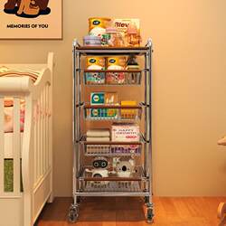Baby supplies feeding table storage cabinet bedside storage rack care cart mobile bottle storage rack food supplement rack Baby supplies feeding table storage cabinet bedside storage rack care cart mobile bottle storage rack food supplement rack
