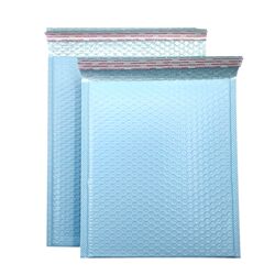 Milk blue bubble bag color co-extruded film matte bubble envelope clothing packaging packaging bubble foam express bag Milk blue bubble bag color co-extruded film matte bubble envelope clothing packaging packaging bubble foam express bag