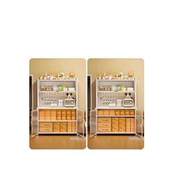 Kitchen baby feeding counter storage cabinet baby supplies storage rack floor-standing multi-layer large capacity storage cabinet Kitchen baby feeding counter storage cabinet baby supplies storage rack floor-standing multi-layer large capacity storage cabinet