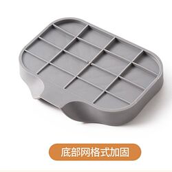Soap box rack silicone large high-end drain soap box bathroom storage rack home bathroom no punching anti-slip Soap box rack silicone large high-end drain soap box bathroom storage rack home bathroom no punching anti-slip