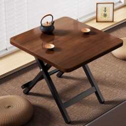 Bay window small table home balcony folding small tea table bed study desk tatami kang table small coffee table low table Bay window small table home balcony folding small tea table bed study desk tatami kang table small coffee table low table