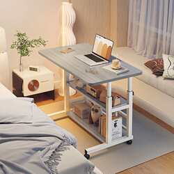 Bedside table movable lifting computer table student simple desk bedroom home bed study table office desk Bedside table movable lifting computer table student simple desk bedroom home bed study table office desk