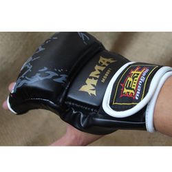 Adult boxing gloves Sanda Muay Thai Finger MMA Half Finger UFC Fighting Sandbag Training Fist Gloves Adult boxing gloves Sanda Muay Thai Finger MMA Half Finger UFC Fighting Sandbag Training Fist Gloves