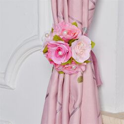 A pair of curtain straps, rope tied, flower ties, curtain buckles, wedding household curtains, curtain accessories, cartoon fabric art A pair of curtain straps, rope tied, flower ties, curtain buckles, wedding household curtains, curtain accessories, cartoon fabric art