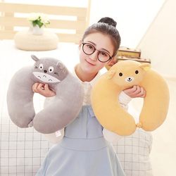 Cute cartoon u-shaped pillow neck pillow cervical vertebra U-shaped travel neck pillow airplane pillow nap u pillow cushion pillow Cute cartoon u-shaped pillow neck pillow cervical vertebra U-shaped travel neck pillow airplane pillow nap u pillow cushion pillow