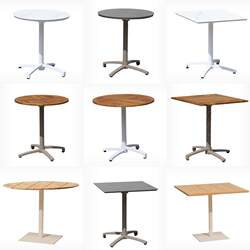 Outdoor table folding balcony small round table teak iron B&B outdoor garden terrace coffee table leisure table and chairs Outdoor table folding balcony small round table teak iron B&B outdoor garden terrace coffee table leisure table and chairs