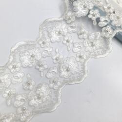 Curtain lace standing edge white lace French romantic bay window embroidery lace water-soluble splicing decorative edge accessories accessories Curtain lace standing edge white lace French romantic bay window embroidery lace water-soluble splicing decorative edge accessories accessories