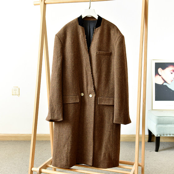 Lazy loose straight mid-length versatile coat coat, autumn and winter new women's clothing, Xia 0947 D4-3
Lazy loose straight mid-length versatile coat coat, autumn and winter new women's clothing, Xia 0947 D4-3