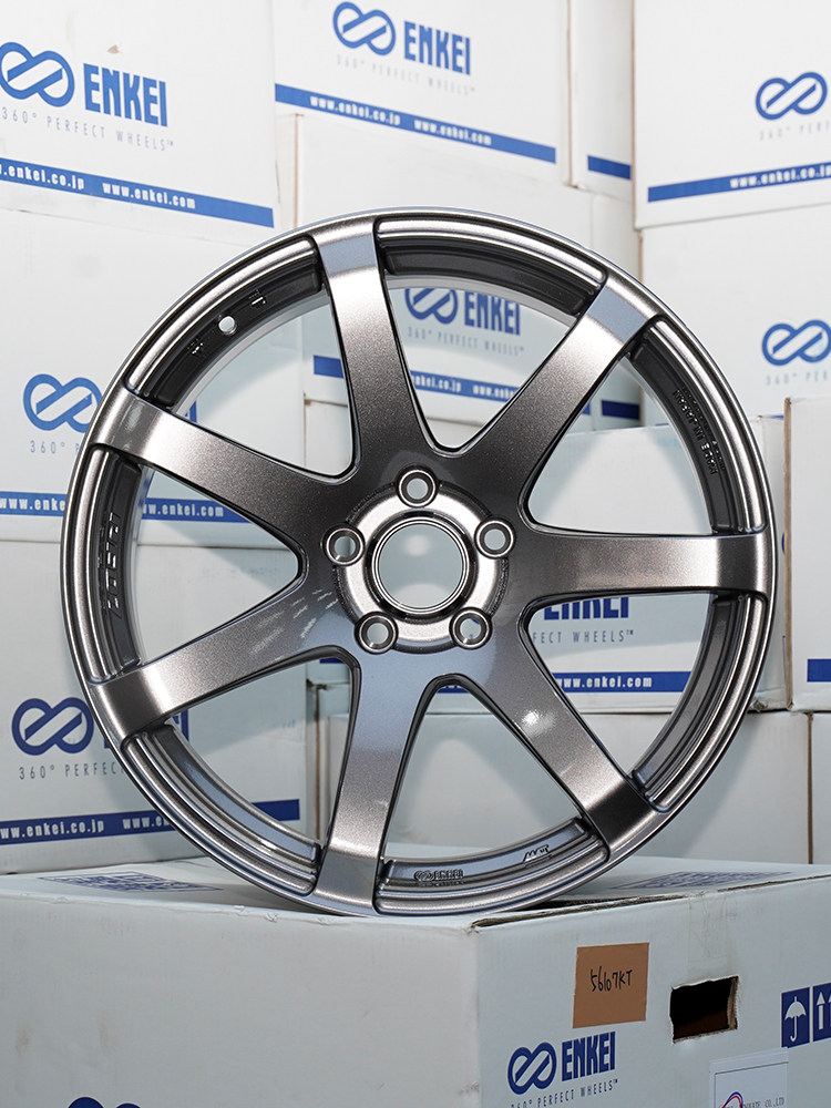 ENKEI PF07 17×7J +48 PCD100/4H 205/45R17 Enkei Pf07 17 Lightweight Alloy Wheel - 5x112, 7.0J, +39.5 Offset