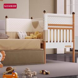 newber Baby Patchwork Bed kids Widened Solid Wood Bed Side Bed Baby Widened Handy Gadget Adman Sleeps newber Baby Patchwork Bed kids Widened Solid Wood Bed Side Bed Baby Widened Handy Gadget Adman Sleeps