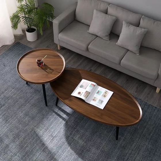 Coffee table simple modern home living room small apartment light luxury high-end sofa side several small tables oval tea table
Coffee table simple modern home living room small apartment light luxury high-end sofa side several small tables oval tea table