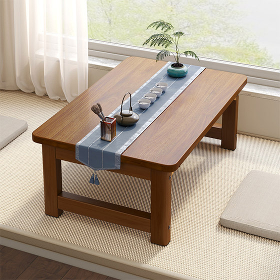 Small table with folding kang table with home use solid wood tatami table with small coffee table with bed study desk low table
Small table with folding kang table with home use solid wood tatami table with small coffee table with bed study desk low table