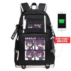 Qi Miao Jun Universe Animation Peripheral Rat Ke's Crazy Fairy Tale Two-dimensional Fan Student Backpack School Bag Backpack Qi Miao Jun Universe Animation Peripheral Rat Ke's Crazy Fairy Tale Two-dimensional Fan Student Backpack School Bag Backpack