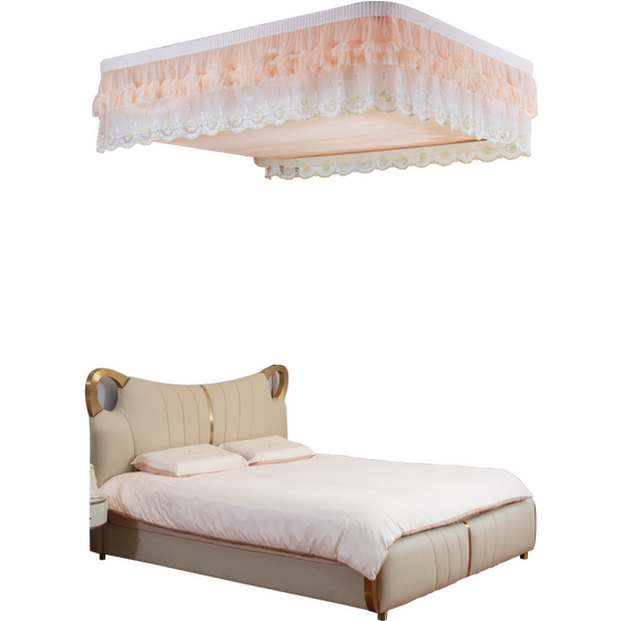 Ceiling electric lifting mosquito net for wedding couples for home use 2025 new bedroom thickened encrypted princess bed curtain yarn
Ceiling electric lifting mosquito net for wedding couples for home use 2025 new bedroom thickened encrypted princess bed curtain yarn