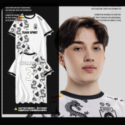 Team Spirit Dota 2 Dota Ti13 Competition Uniform Quick-Drying Short-Sleeved T-Shirt for Men and Women Half-Sleeve Team Spirit Dota 2 Dota Ti13 Competition Uniform Quick-Drying Short-Sleeved T-Shirt for Men and Women Half-Sleeve