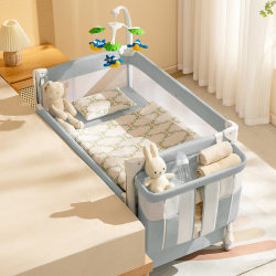 Coolbaby Crib Splicing Large Bed Newborn Movable Baby Bed Multifunctional Portable Foldable Splicing Bed Coolbaby Crib Splicing Large Bed Newborn Movable Baby Bed Multifunctional Portable Foldable Splicing Bed