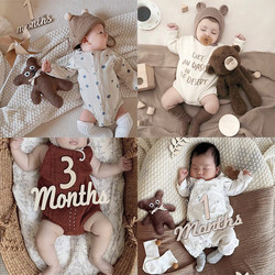 Baby's 100-Day Photo Props, One-Year-Old Children, Newborns, Full Month Celebration at Home, Baby's One-Year-Old Photo Props, Infant Baby's 100-Day Photo Props, One-Year-Old Children, Newborns, Full Month Celebration at Home, Baby's One-Year-Old Photo Props, Infant