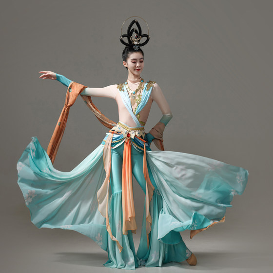 Axing Dunhuang Feitian Dance Costume Exotic Performance Costume Ancient Style Floating Super Fairy Western Region Classical Dance Costume
Axing Dunhuang Feitian Dance Costume Exotic Performance Costume Ancient Style Floating Super Fairy Western Region Classical Dance Costume