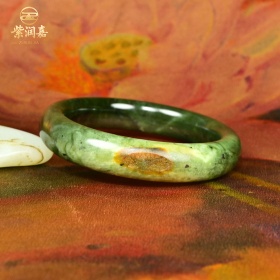 Zirunjia Xinjiang Hetian Jade Jade Seed Bracelet White and Green Polyred Skin Seed Bracelet 60.8mm Three-color Collection Level
Zirunjia Xinjiang Hetian Jade Jade Seed Bracelet White and Green Polyred Skin Seed Bracelet 60.8mm Three-color Collection Level
