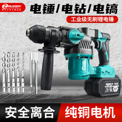 Ruishi Dayi Brushless Lithium Electric Hammer Industrial Grade Light Electric Hammer Electric Pickaxe Dual-Purpose Impact Drill Accessories Genuine Ruishi Dayi Brushless Lithium Electric Hammer Industrial Grade Light Electric Hammer Electric Pickaxe Dual-Purpose Impact Drill Accessories Genuine