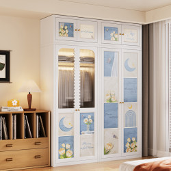 Meishida Wardrobe Bedroom Home Use Stainless Carbon Steel French-Style Metal Storage Cabinet Cream Style Wrought Iron Storage Wardrobe Meishida Wardrobe Bedroom Home Use Stainless Carbon Steel French-Style Metal Storage Cabinet Cream Style Wrought Iron Storage Wardrobe