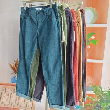 Exported to the United States, autumn corduroy corduroy new comfortable and versatile women's slim casual nine-point trousers 
Exported to the United States, autumn corduroy corduroy new comfortable and versatile women's slim casual nine-point trousers