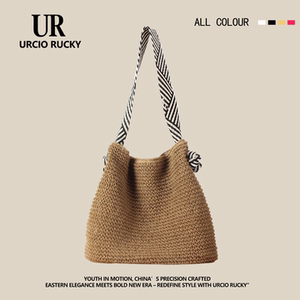 Summer straw woven bag women 2025 new versatile vacation woven beach bag large capacity single-shoulder armpit bag 
Summer straw woven bag women 2025 new versatile vacation woven beach bag large capacity single-shoulder armpit bag
