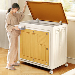 Clothes Storage Box, Large Capacity, Extra Large, Suitable for Everyone, Flip-Top, with Wheels, Foldable, for Storing Clothes and Quilts Clothes Storage Box, Large Capacity, Extra Large, Suitable for Everyone, Flip-Top, with Wheels, Foldable, for Storing Clothes and Quilts