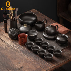 Purple Clay Teapot Kung Fu Tea Set with Teacups, Complete Set for Home and Office, Light Luxury High-End Gift Box for Gifting Purple Clay Teapot Kung Fu Tea Set with Teacups, Complete Set for Home and Office, Light Luxury High-End Gift Box for Gifting