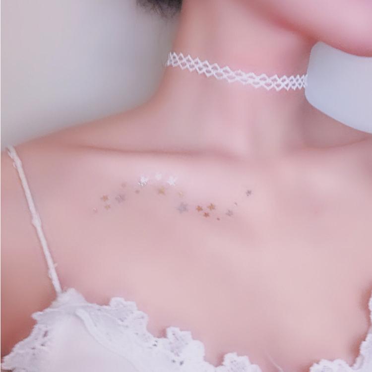 西街Girl小星星烫金纹身贴 西街Girl小星星烫金纹身贴