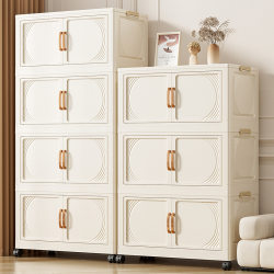 Japanese Installation-Free Foldable Storage Cabinet for Home Use, Simple Multi-Layer Wardrobe, Children's Toy Organizer, Plastic Storage Japanese Installation-Free Foldable Storage Cabinet for Home Use, Simple Multi-Layer Wardrobe, Children's Toy Organizer, Plastic Storage