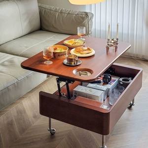 Medieval style lifting coffee table wooden table living room small table mobile home storage multi-functional modern small apartment solid wood 
Medieval style lifting coffee table wooden table living room small table mobile home storage multi-functional modern small apartment solid wood